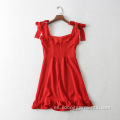 Mujer Chiffon Sling corto mini vestido sexy